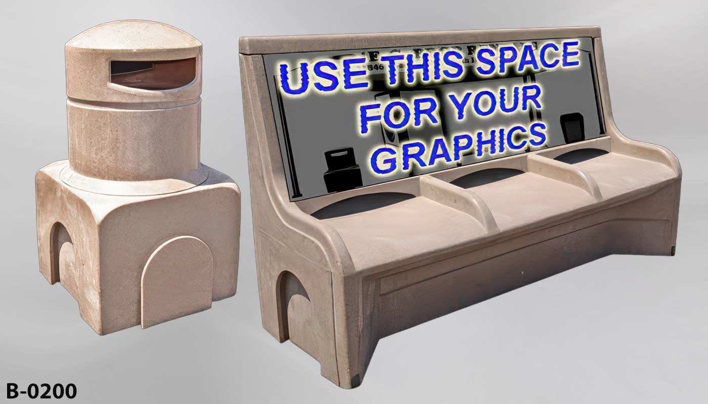 b_0200 Bus Stop Bench