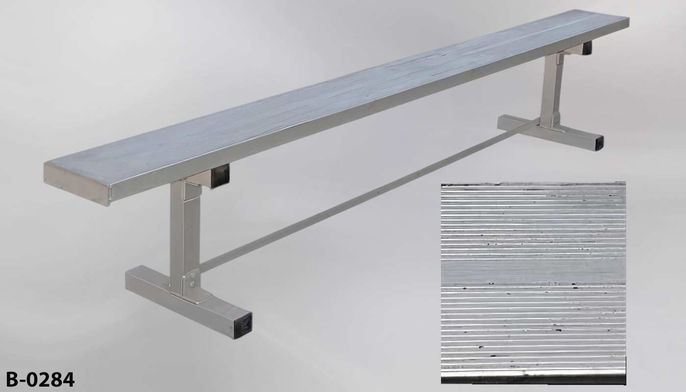 b_0284 Aluminum Bench