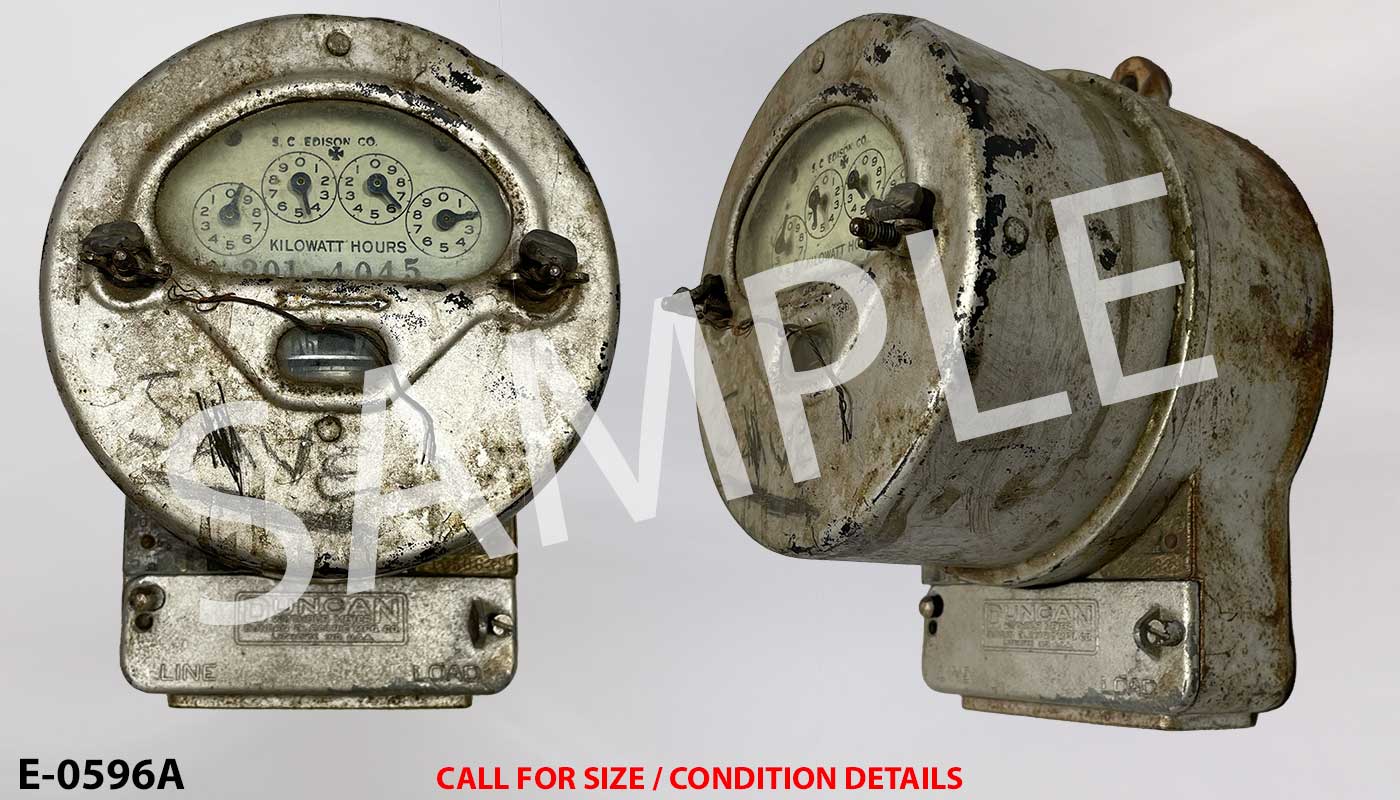e_0596a Vintage Electric Meter