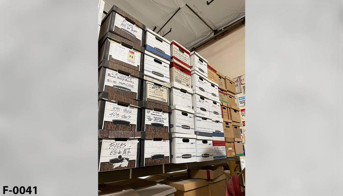 File Boxes of Paperwork