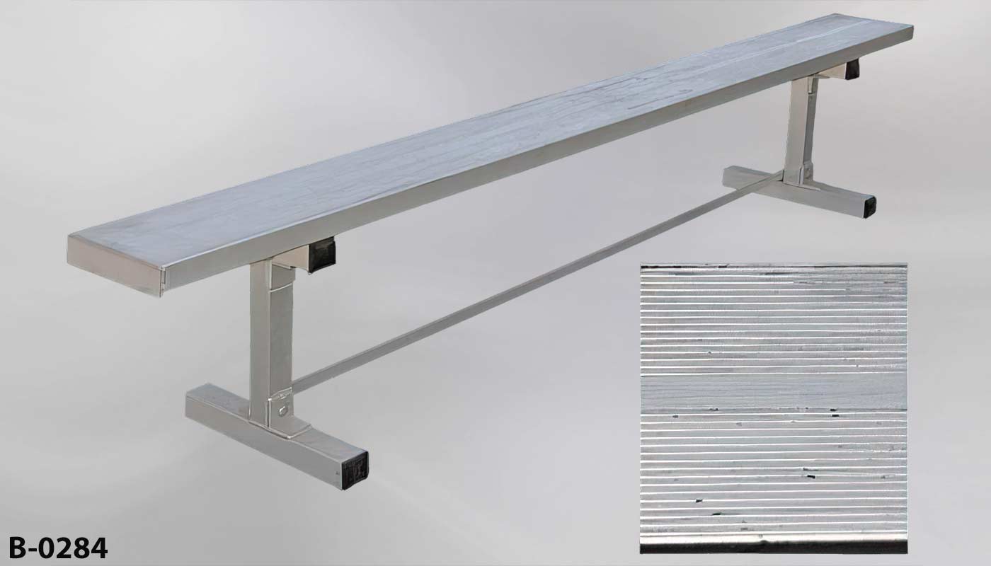 b_0284 Aluminum Bench - NO Back