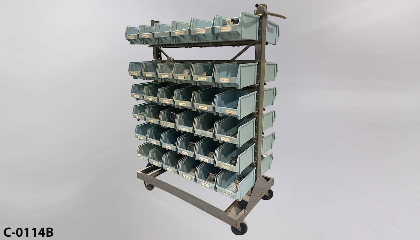 c_0114b Mobile Parts Bin Organizer