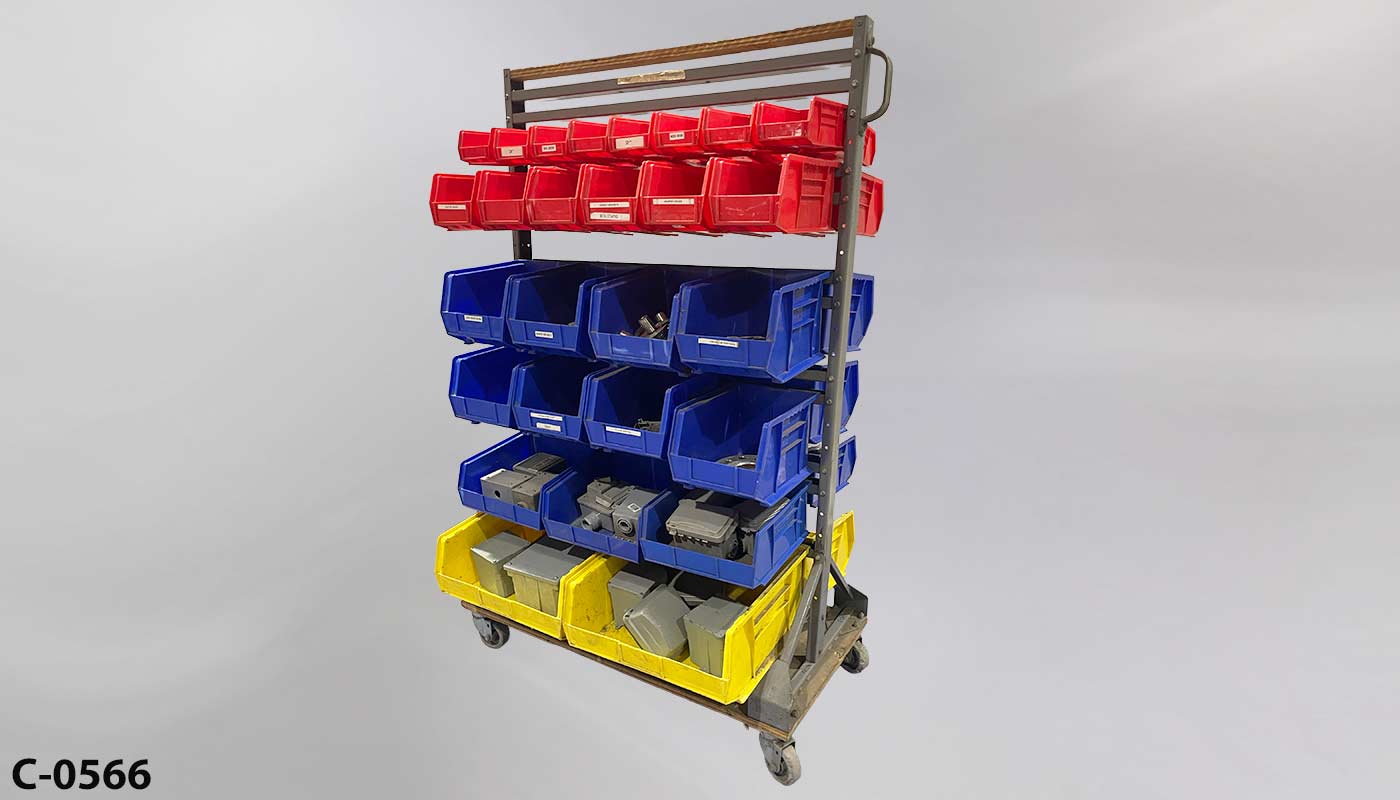 c_0566 Mobile Parts Bin Organizer