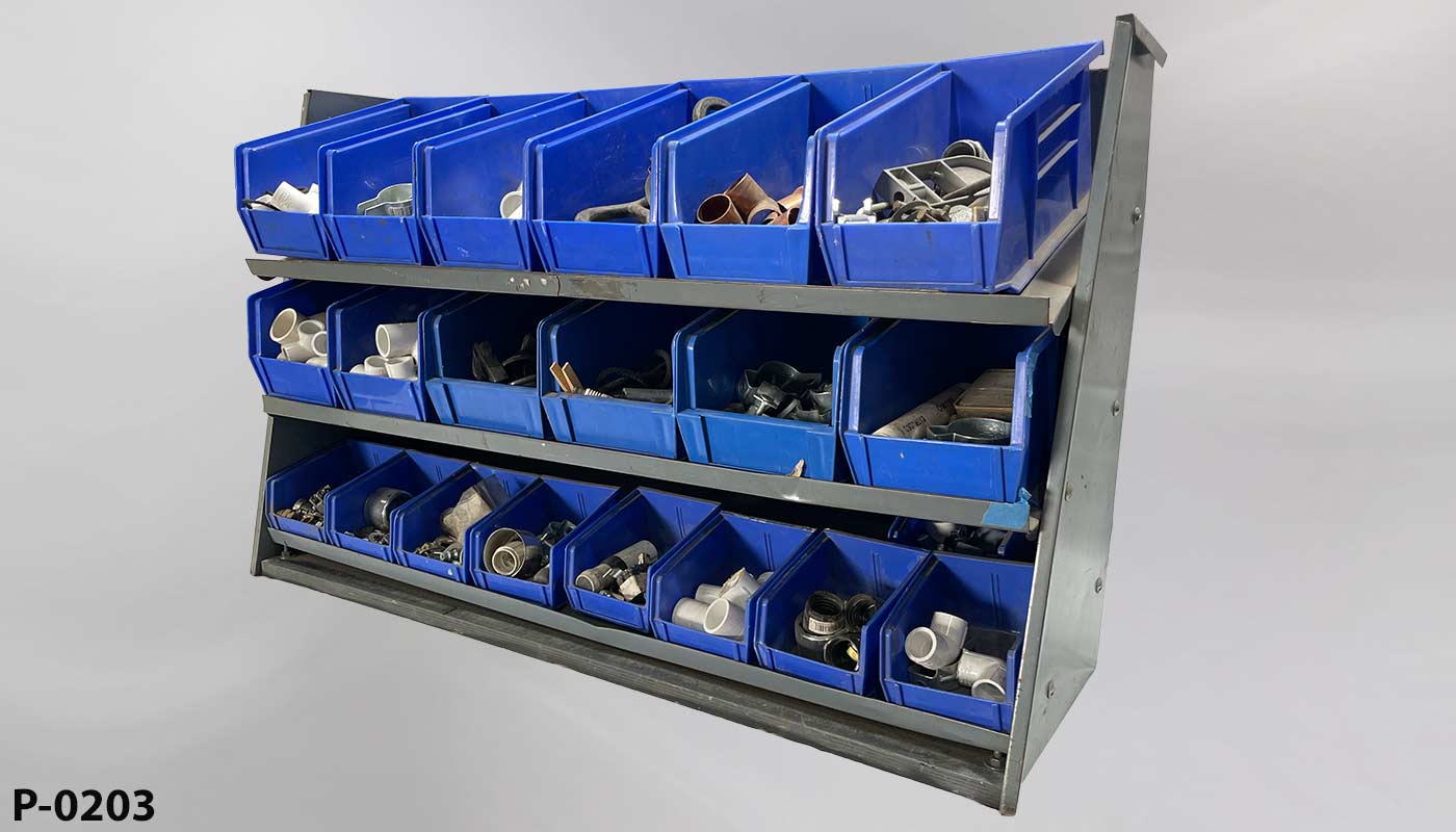 p_0203 Tabletop Parts Bin Organizer