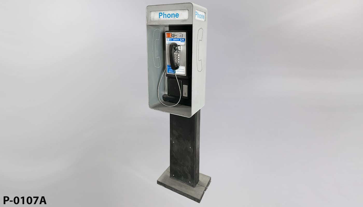 p_0107a Pay Phone Pedestal