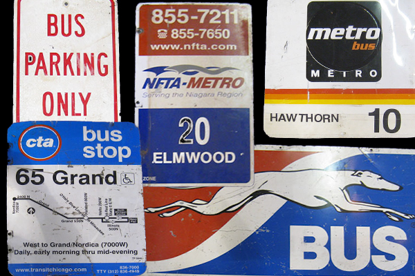 Bus Station Signs