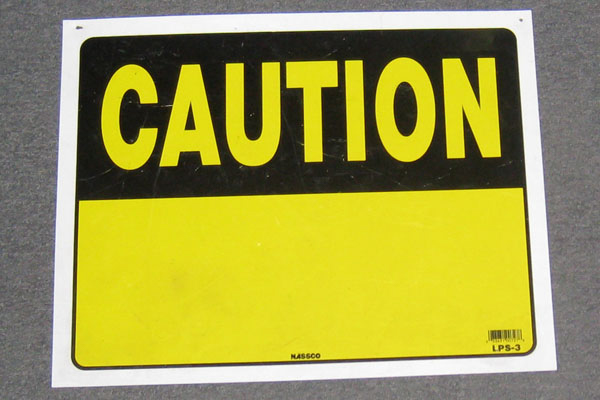 s0477 Construction Caution Sign