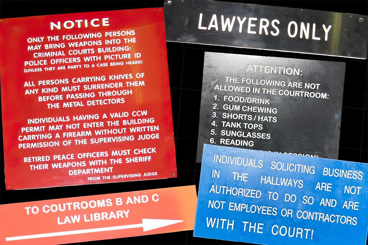 Courthouse Signs
