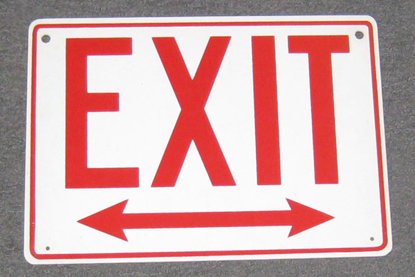 s0386 Exit Sign
