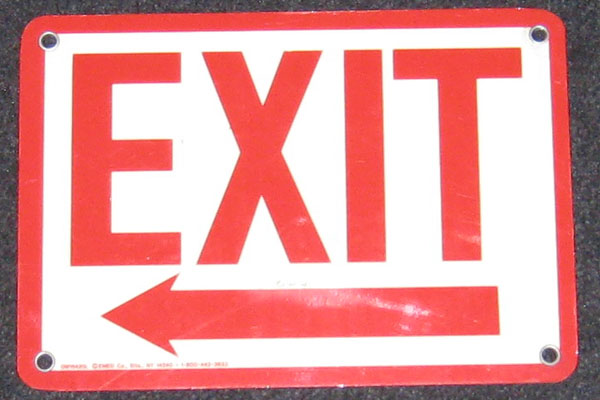 s2484 Exit Sign