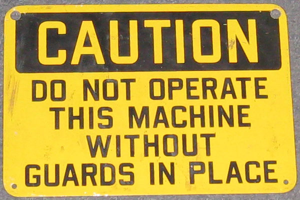 s0170 Factory/Machinery Sign