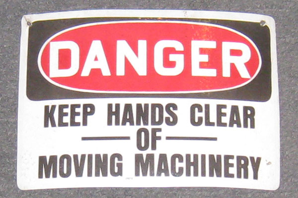 s0572 Factory/Machinery Sign