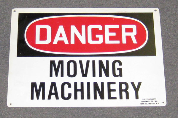 s2398 Factory/Machinery Sign