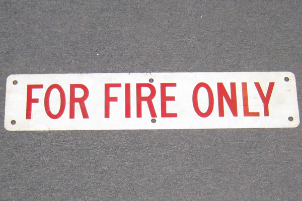 s0199 Fire Related Sign