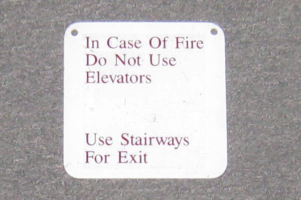s0433 Fire Related Sign