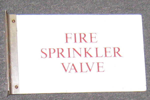 s1189 Fire Related Sign