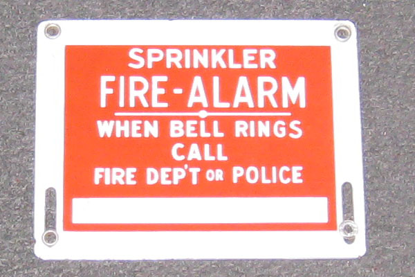 s1995 Fire Related Sign