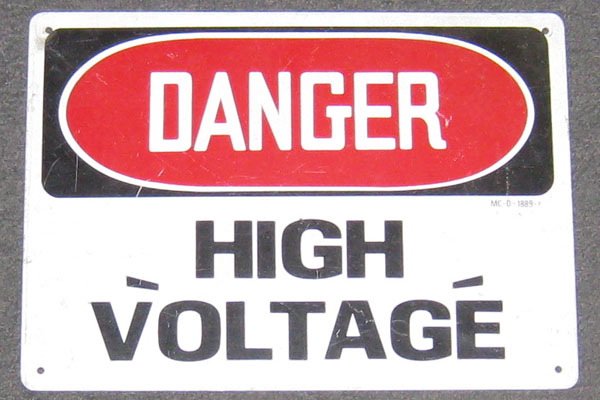 s0093 High Voltage Sign