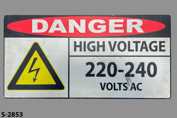 s2853 High Voltage Sign