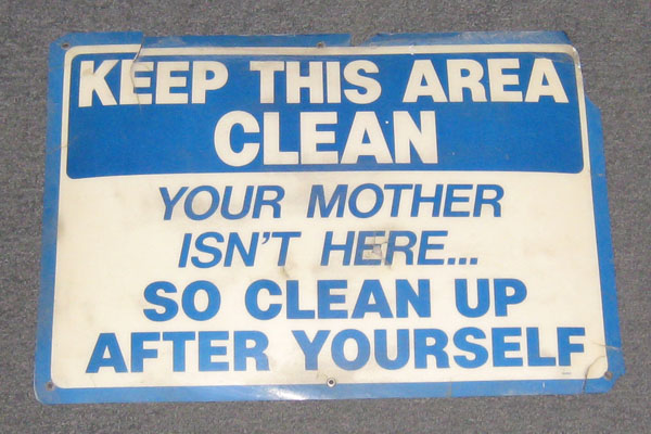 s0960 Janitorial Sign