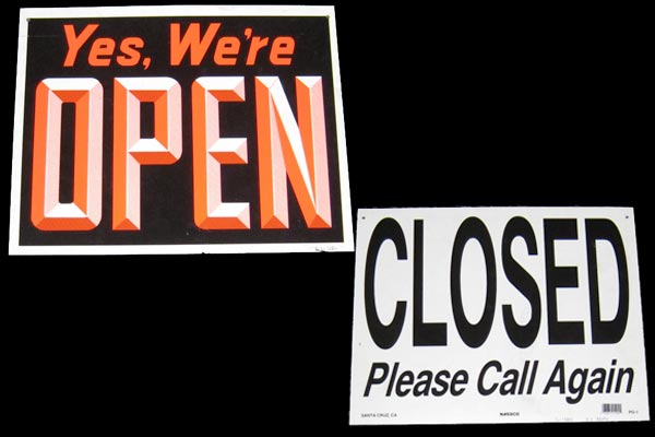 s1280 Open/Closed Sign