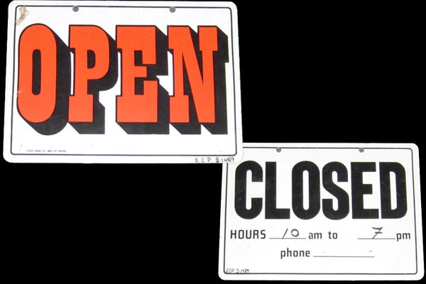 s1489 Open/Closed Sign