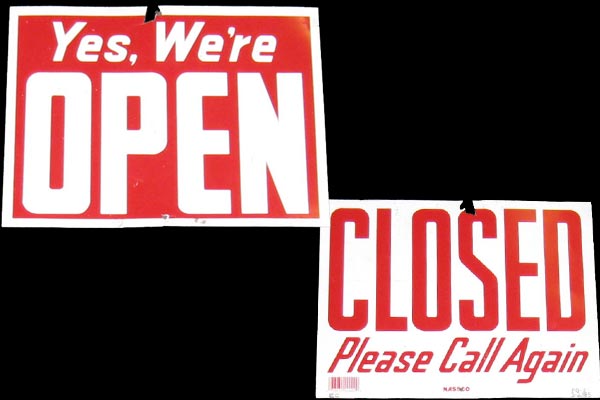 s2185 Open/Closed Sign