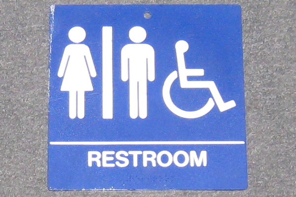 s1982 Restroom Sign