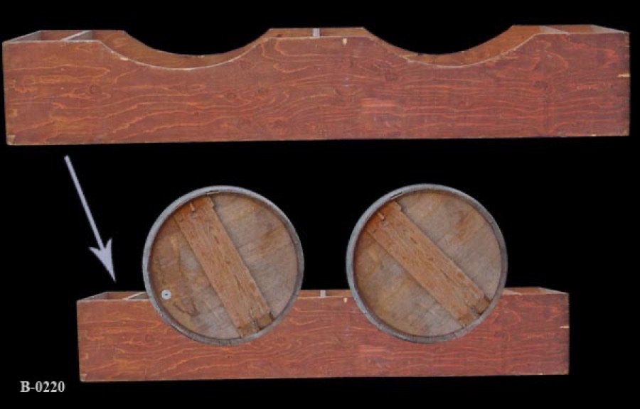 Wine Barrel Rack, stock number B-0220