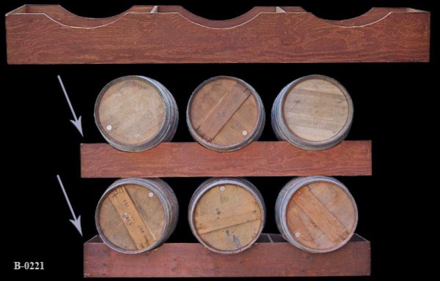 Wine Barrel Rack, stock number B-0221