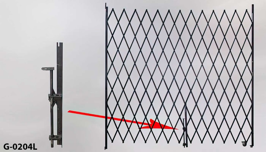 Accordion Security Gate, stock number G-0204L
