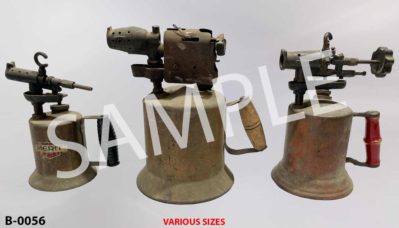 Brass blowtorch, stock number B-0056