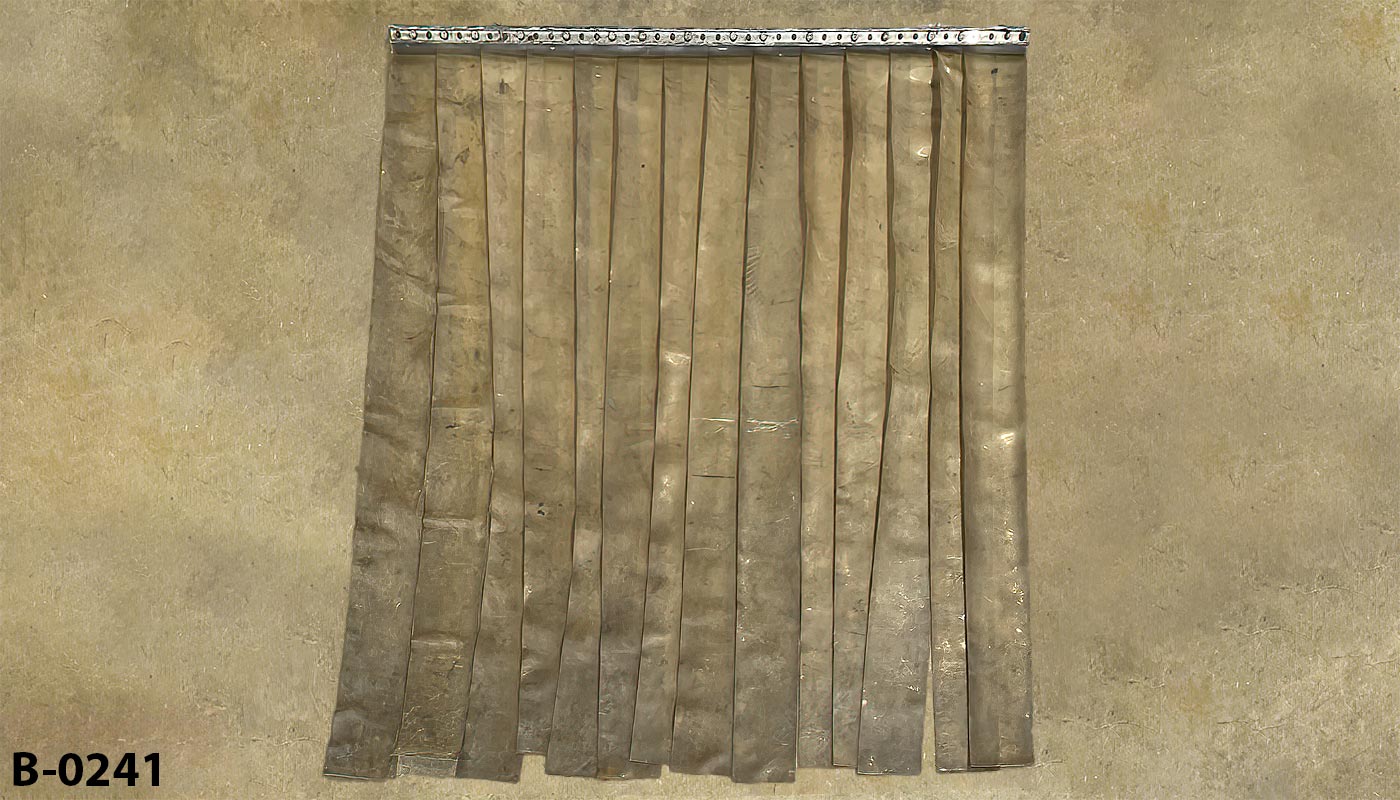 Barrier curtain for freezer door, stock number B-0241