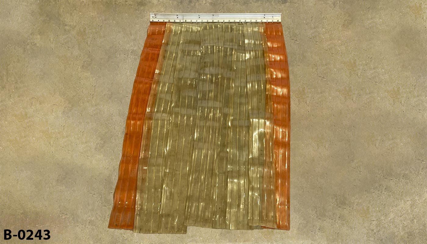 Barrier curtain for freezer door, stock number B-0243