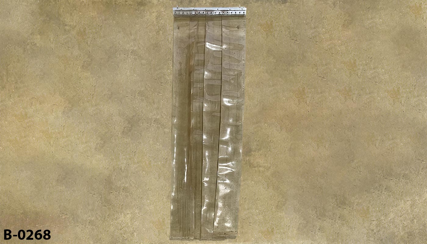 Barrier curtain for freezer door, stock number B-0268
