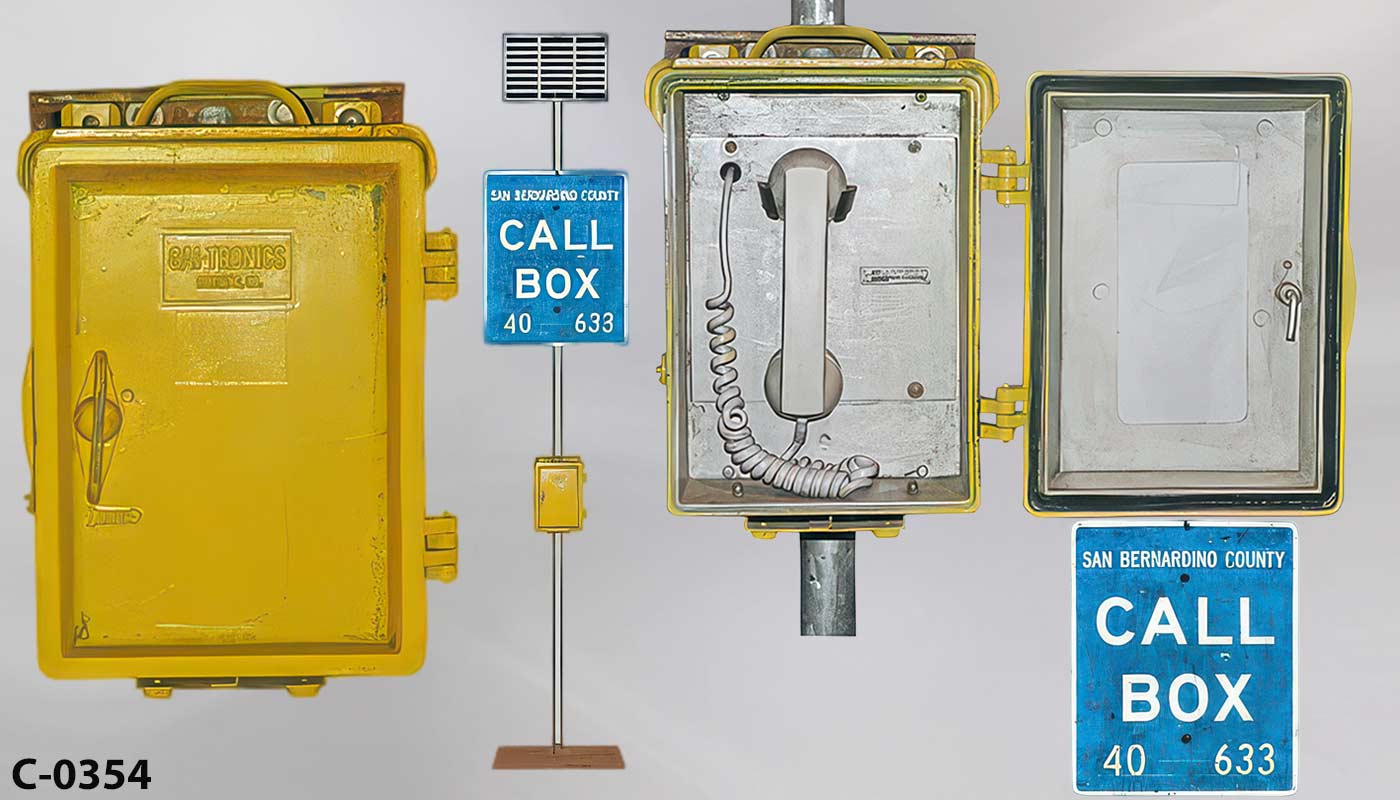 Freeway Call Box Set-Up, stock number C-0354
