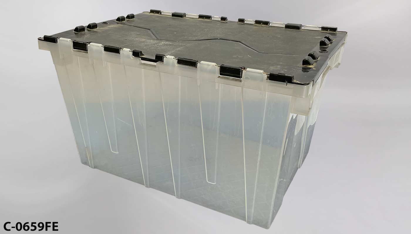 Container, storage, plastic, flip top lids(SPECIFY COLOR &, another photo