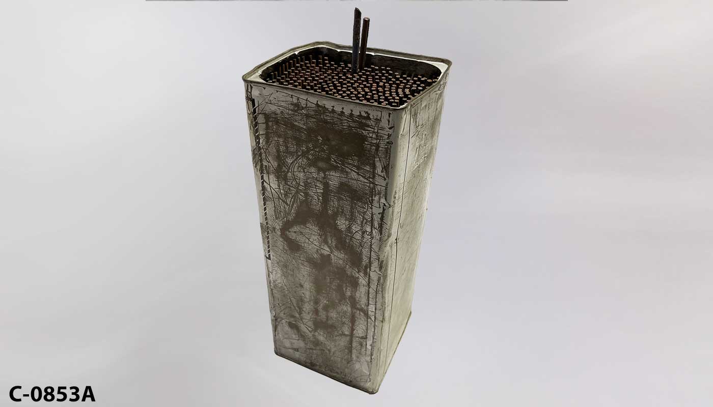 Can of welding rods, stock number C-0853a