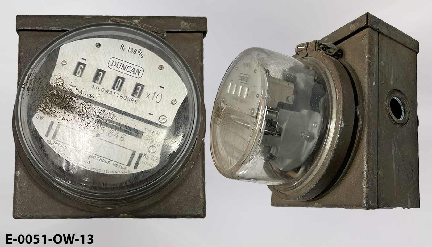 Electric meter, stock number E-0051