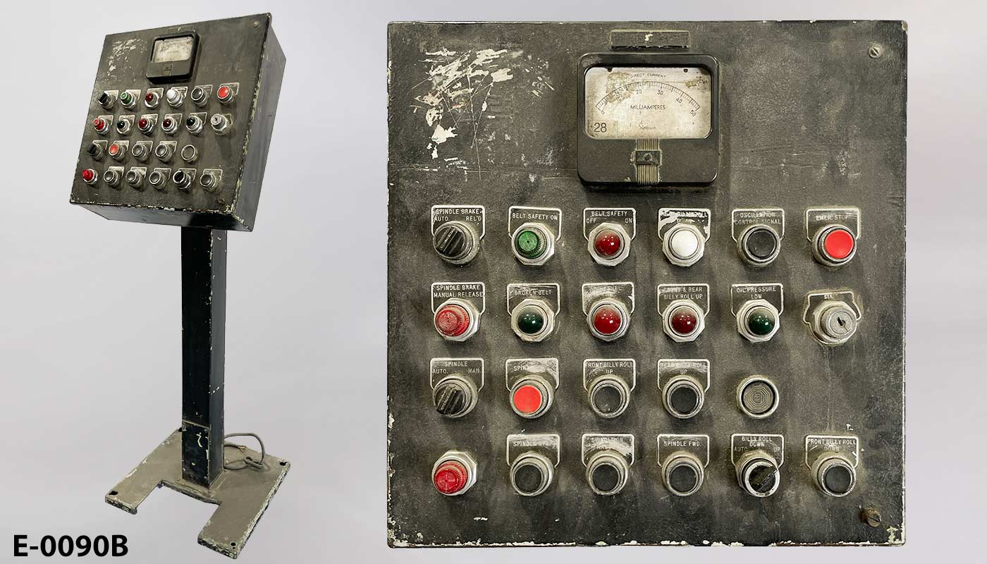 Electronic control pedestal, 23 station, w/ gauge (missing, another photo