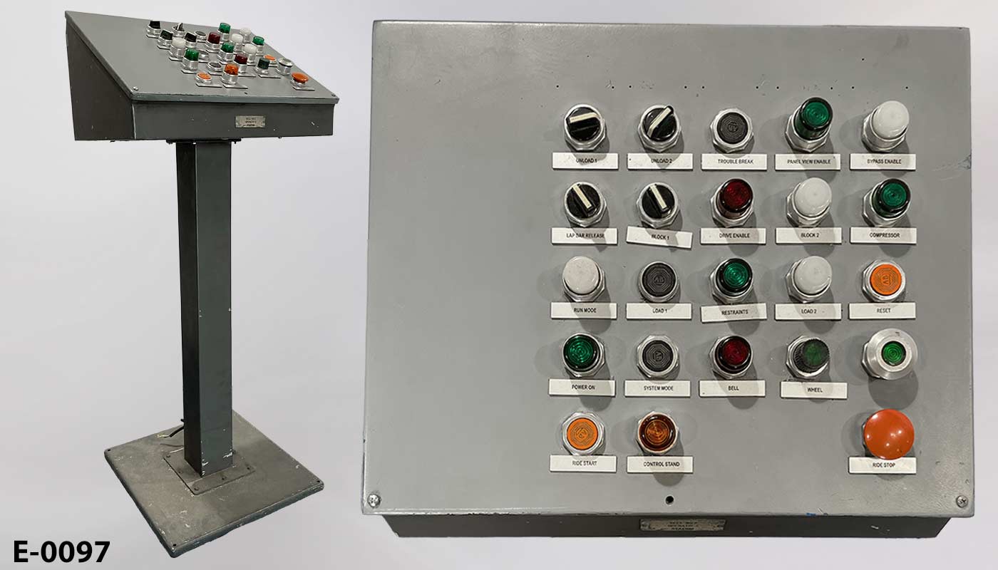 Electronic control pedestal, stock number E-0097