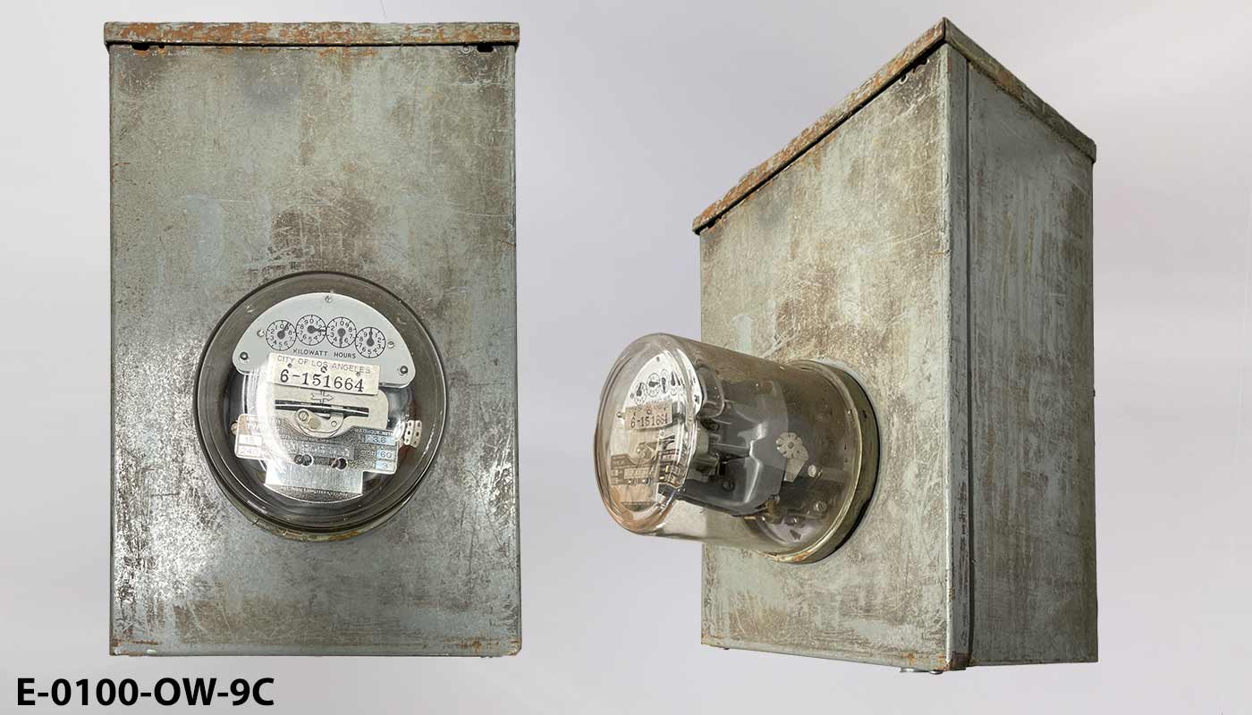 Electric meter w/ panel box, medium [MEASUREMENTS &, another photo