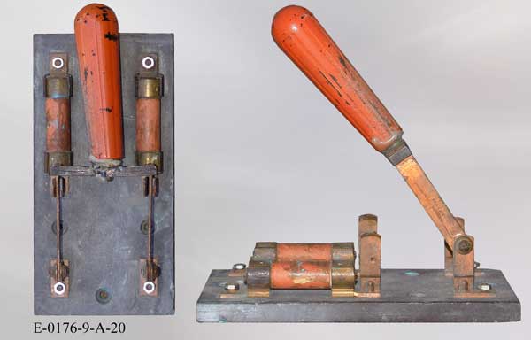 Electric knife blade switch, stock number E-0176