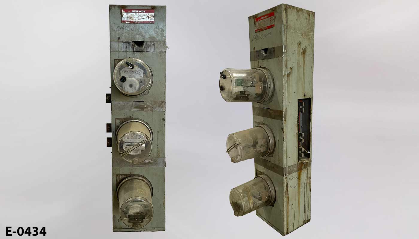 Electric meter box, stock number E-0434