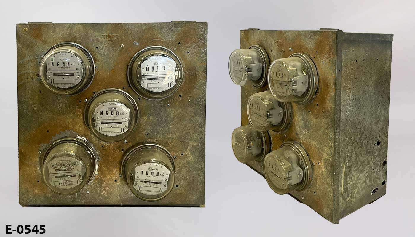 Electric meter box, stock number E-0545