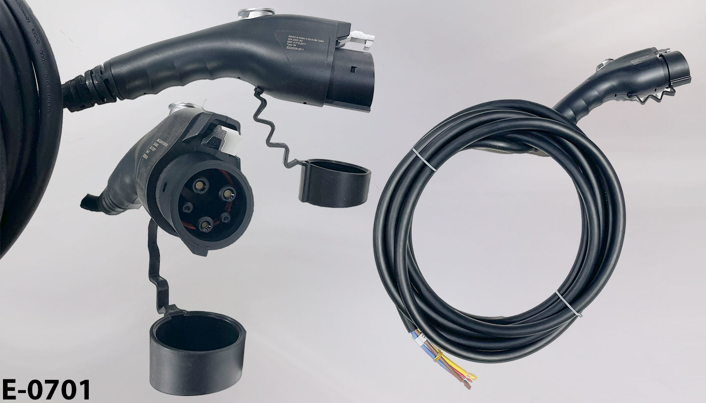 Electric Vehicle EV Charging Station Cord/Plug ONLY, stock number E-0701