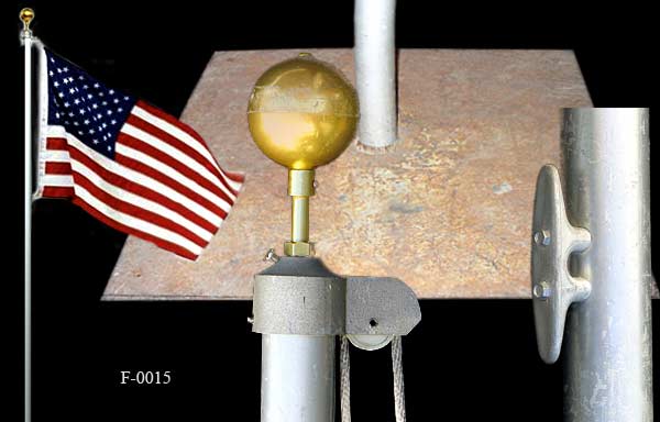 Flagpole, stock number F-0015