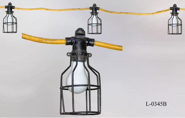 Light, string, construction, light & cage every 10', another photo
