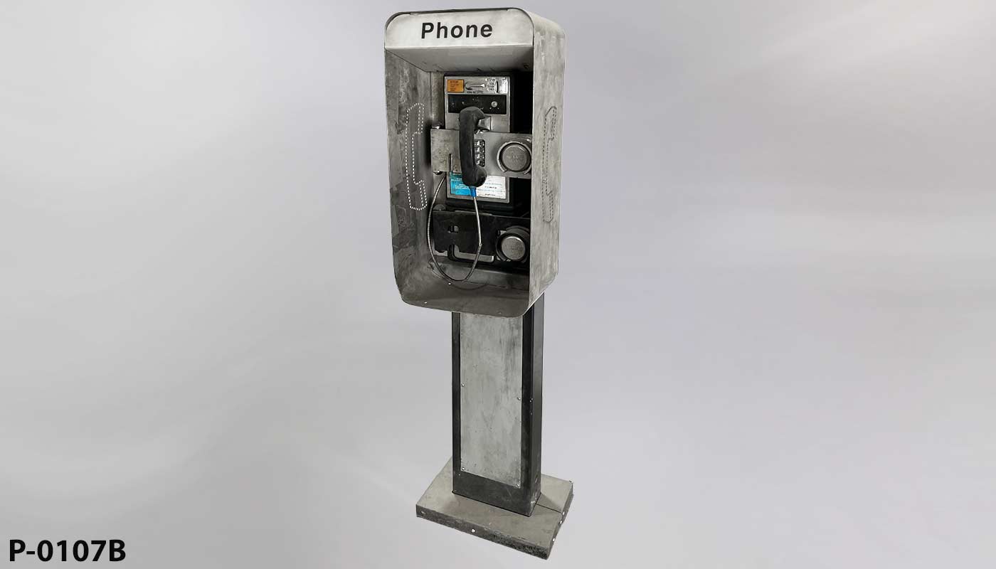 Pay Phone Pedestal, stock number P-0107b