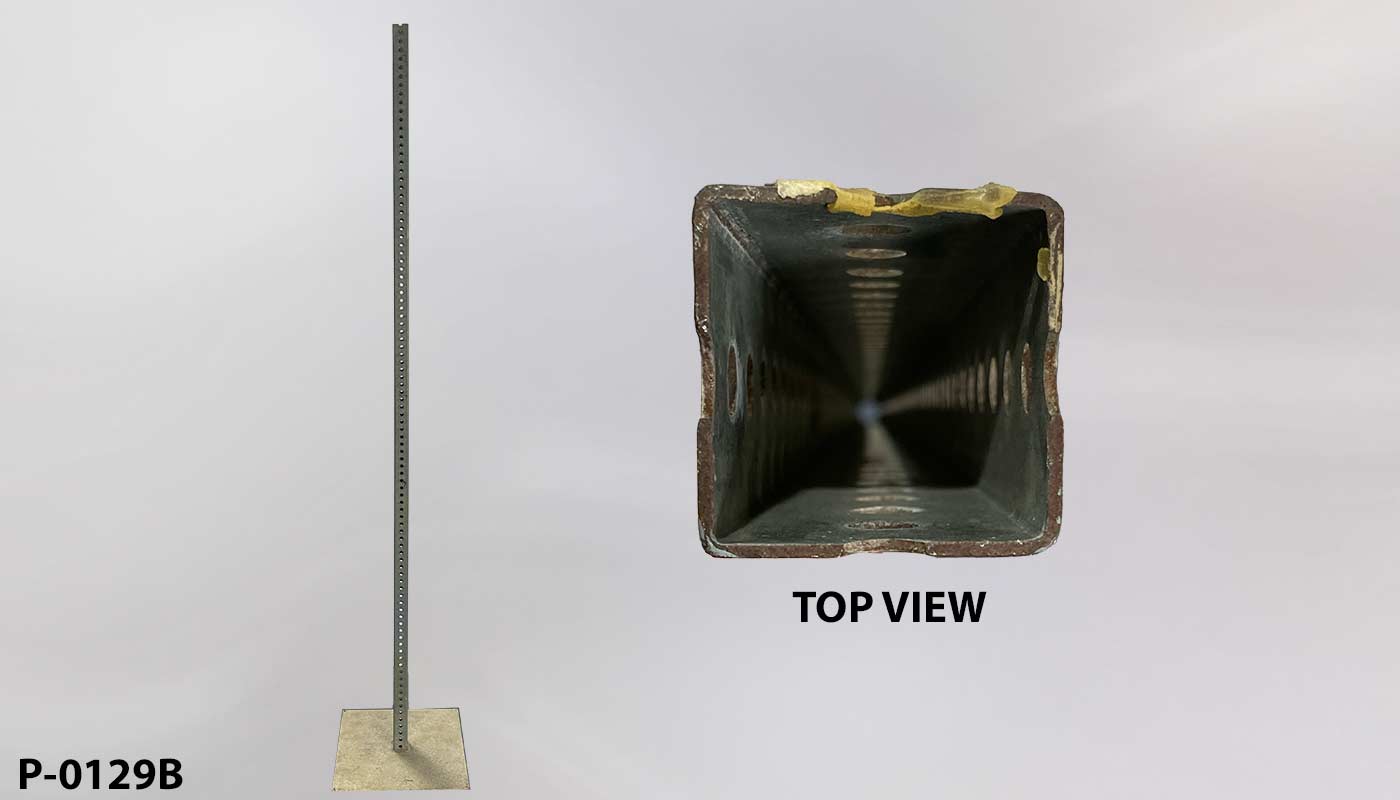 Post w/ base, for street signs [SPECIFY IF 8' OR 10' TALL], another photo